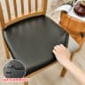 Coussin salon de jardin - cuir noir élégant