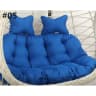 Coussin salon de jardin - chaise wicker bleu